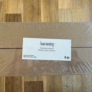 Bead Landing Necklace Boxes 6 Pack Kraft Jewelry Gift Boxes